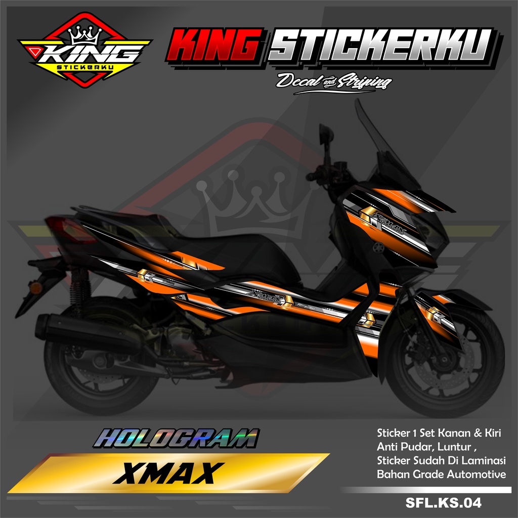 Jual Stiker Variasi XMAX Semi Full - Decal Sticker Striping XMAX Motif ...
