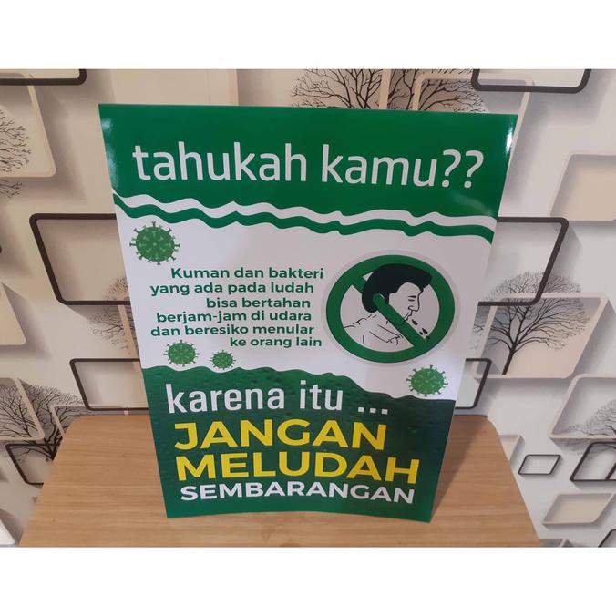 Jual Poster Larangan Meludah Sembarangan Terpercaya Shopee Indonesia