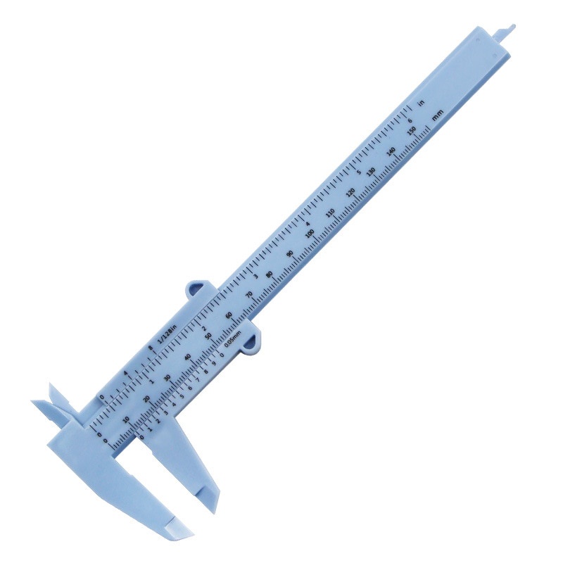 Jual Pre Order 0150mm Plastic Measuring Vernier Caliper Tattoo Caliper Ruler Gauge Plastic