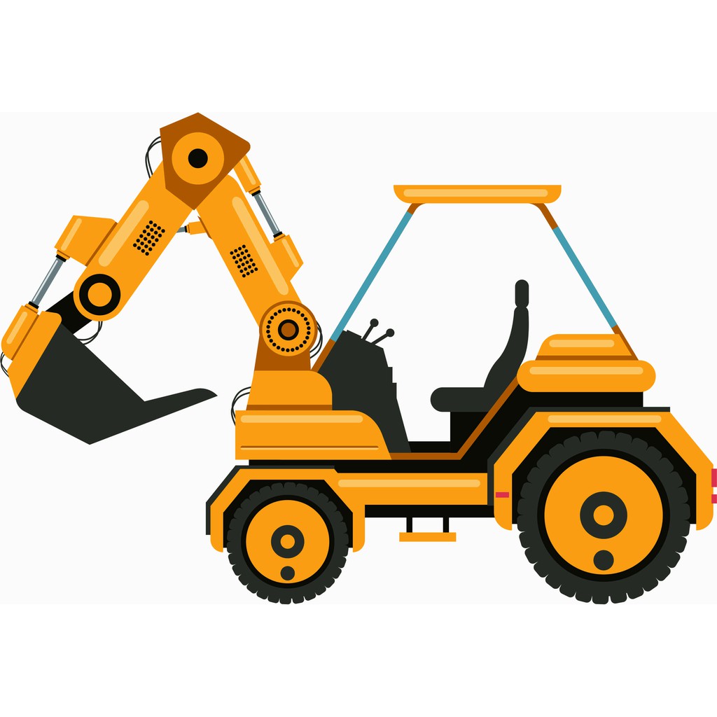 Jual Sticker Graftac Cutting Kendaraan proyek Backhoe ,Excavator ...