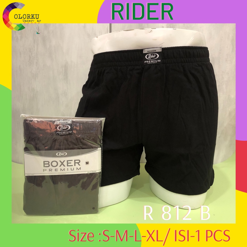 Jual Celana Boxer Pria Rider Premium R 812 B ISI-1PCS | Shopee Indonesia