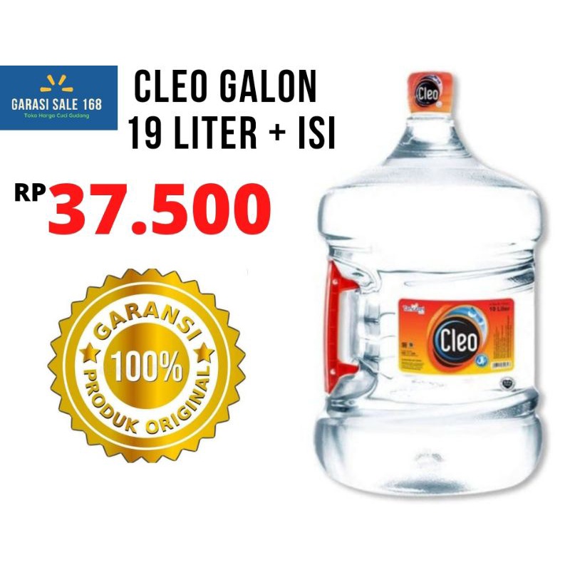 Jual Cleo Galon 19l Plus Isi Galon Cleo 19 Liter Air Mineral Cleo Cleo Water Shopee Indonesia 7792