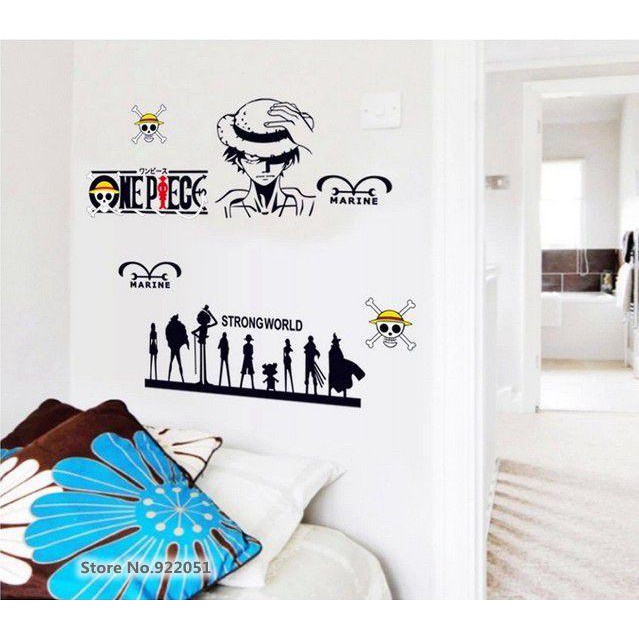 Jual METH AY7142 ONE PIECE WALLSTICKER WAL STIKER DINDING WALLSTICKER
