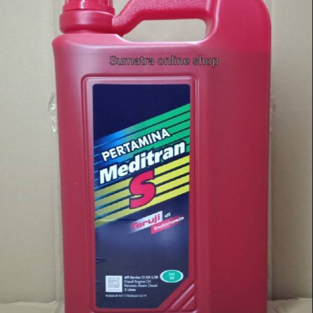 Jual Oli Pertamina Mesin Diesel Meditran S Sea 40 ( 5 Liter ) | Shopee ...