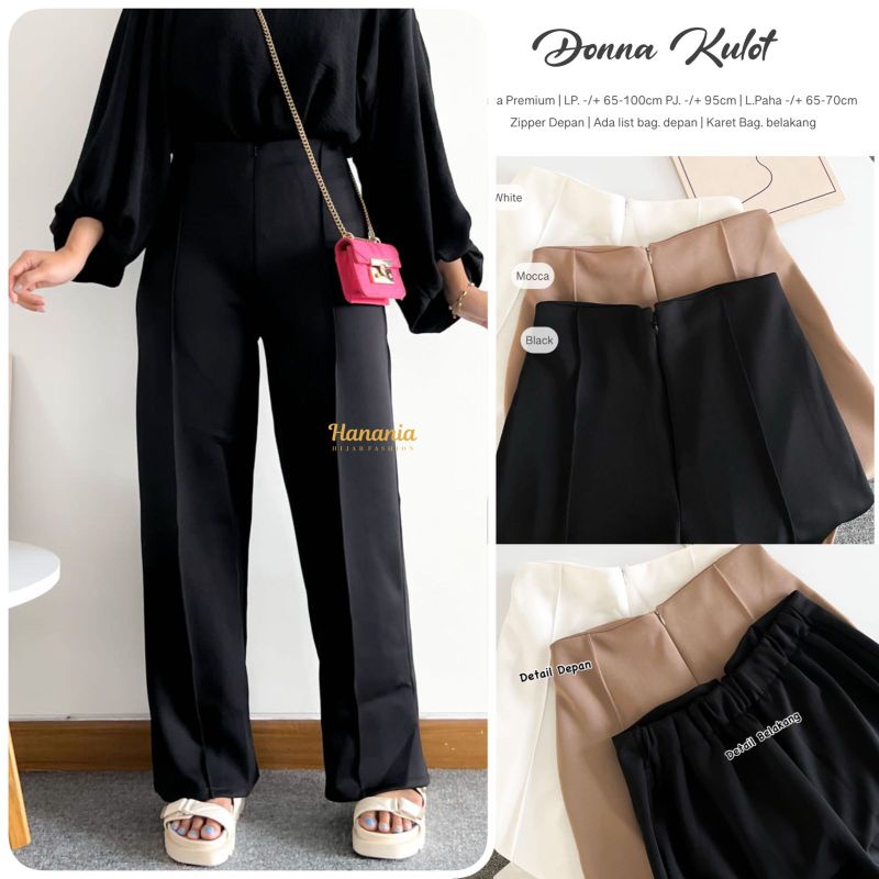 Jual DONNA KUMI KULOT SCUBA CELANA KULOT WANITA MIKHA HANANIA | Shopee ...