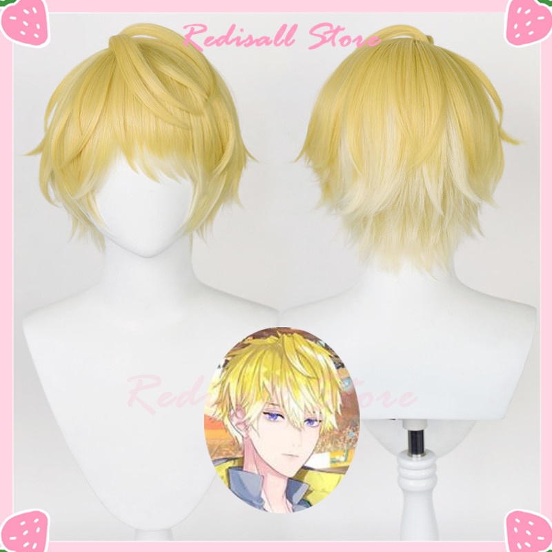 UWOWO Chainsaw Man Denji Cosplay Wig Cosplay Wig Anime Denji Wig Men Wig  Golden Short Hair