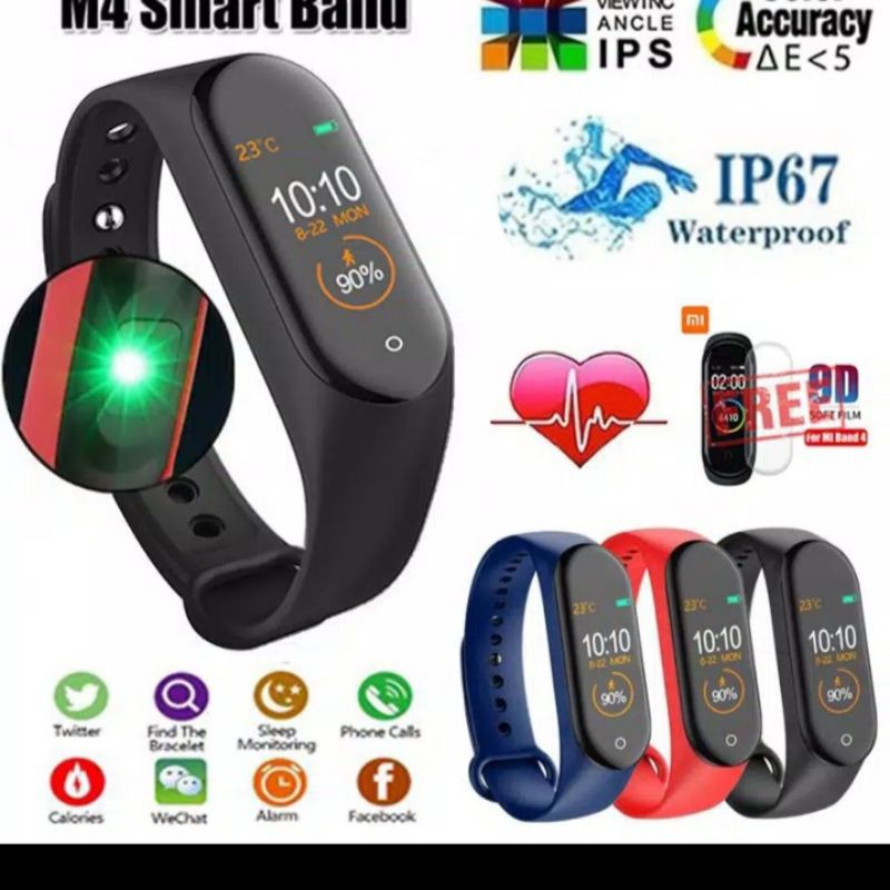 Smart bracelet 2025 m4 harga