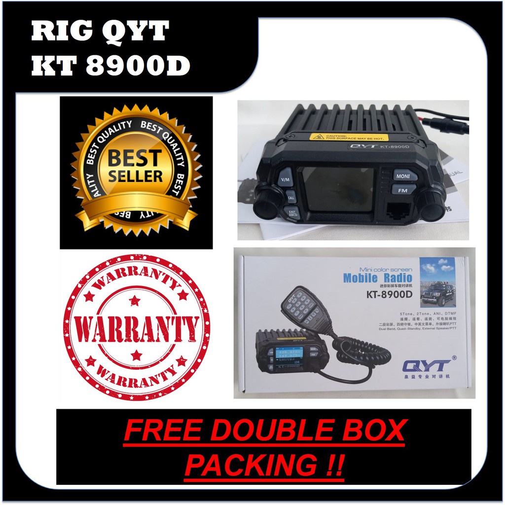 Jual Mini Rig Qyt Kt D D Mobile Radio Watt Kt D Digital Mobil Dualband Vhf Uhf