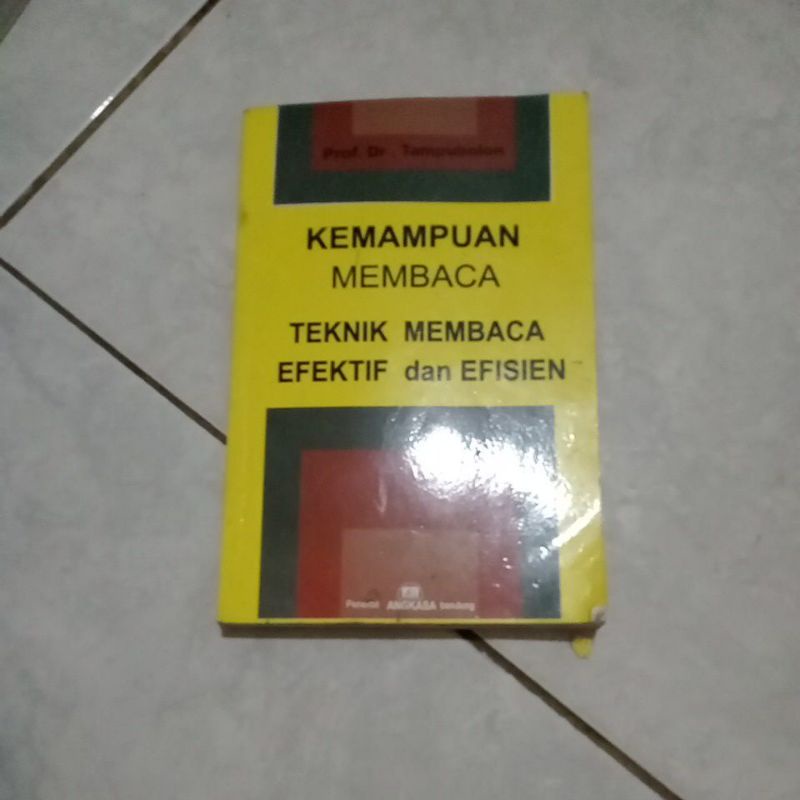 Jual Kemampuan Membaca Teknik Membaca Efektif Dan Efisien Prof Dr ...