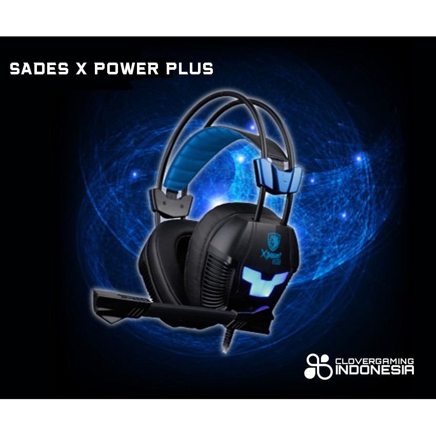 Jual Sades Gaming Headset LOCUST PLUS RGB - Black || Headphone Locust+ ...