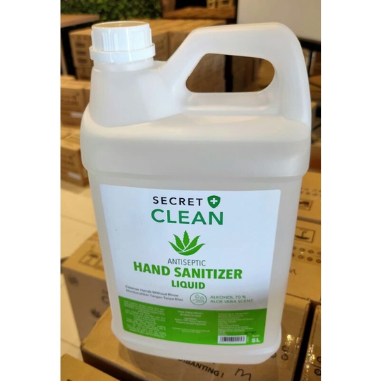 Jual Secret Clean Hand Sanitizer Liquid (Cair) 5 Liter | Shopee Indonesia