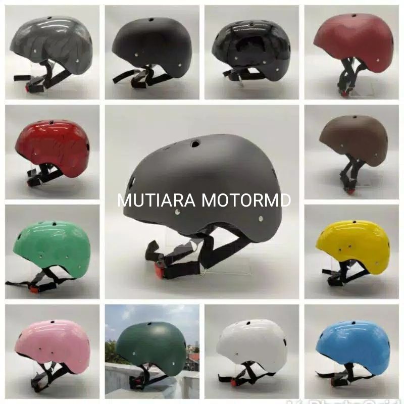 Jual Cod Helm Sepeda Dewasa Polos Sepeda Lipat Bmx Model Batok Helm