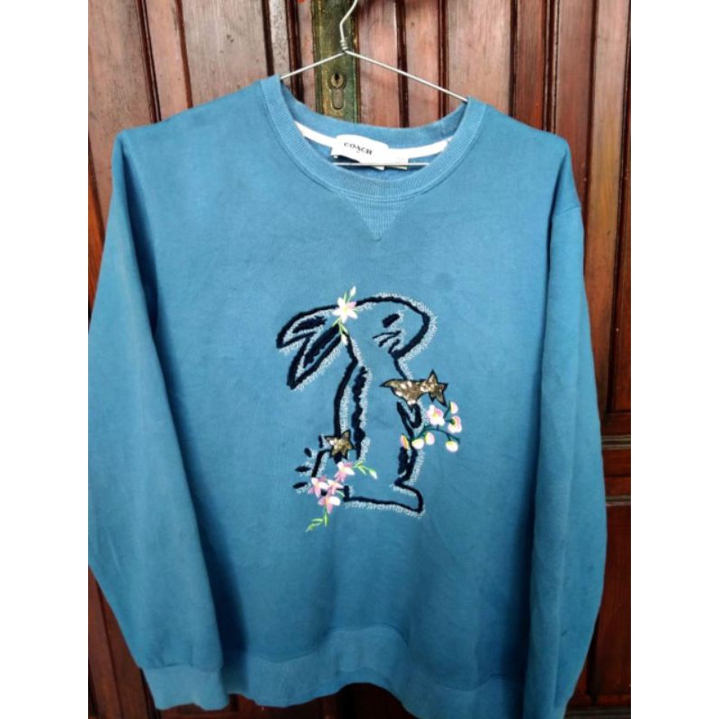 Coach deals bunny sweater