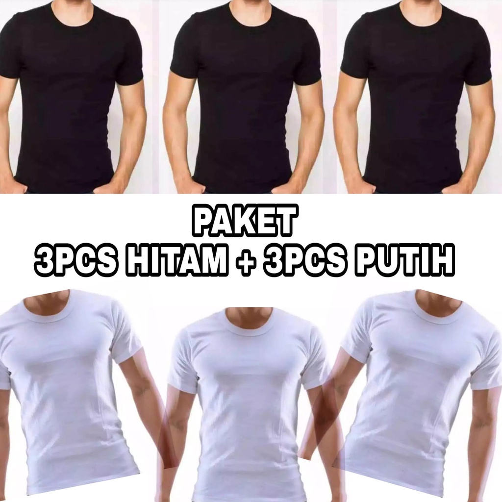 H&M Pria 3-Paket Kaos Fit Biasa main image 1
