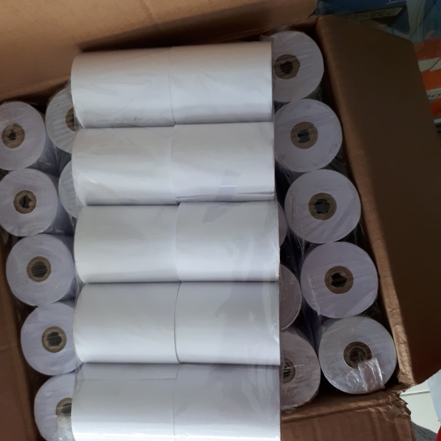 Jual Kertas Struk Kasir Hvs 1ply 75x60 Kertas Register Roll Telstruk