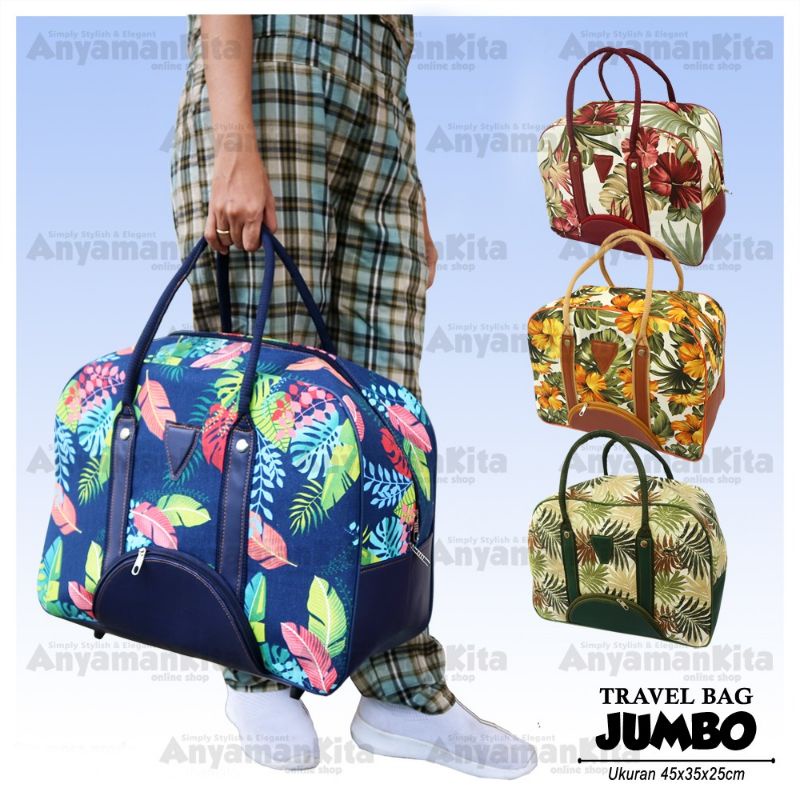 Jual Travel Bag Kanvas Jumbo Tas Travel Jinjing Koper Travel Mudik Travelbag Jumbo