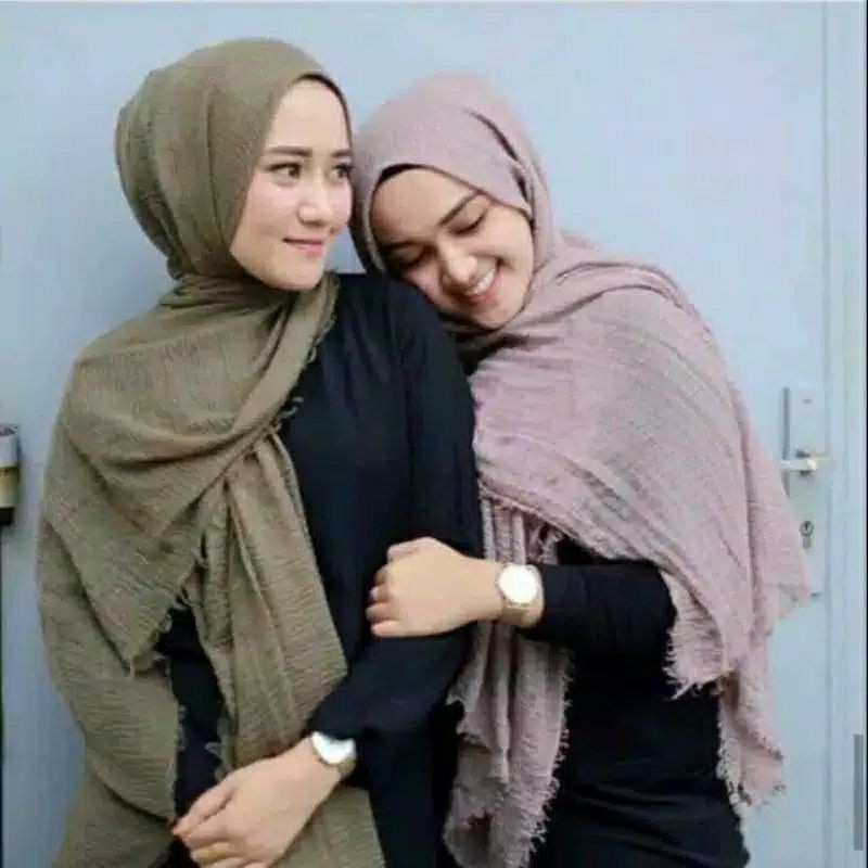 jilbab crinkle shawl