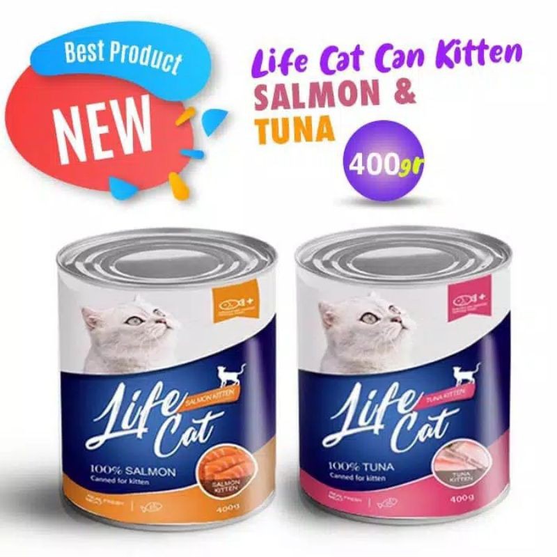 Jual Life Cat Kaleng Kitten Adult Gr Shopee Indonesia