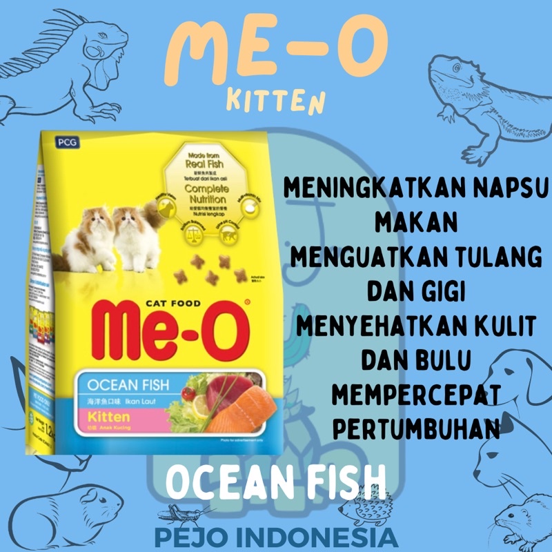 Jual Meo Kitten Repack Ocean Fish Makanan Anak Kucing 400gr | Shopee ...