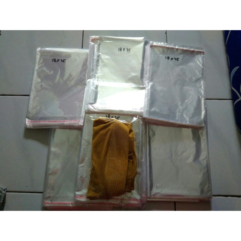 Jual Plastik Opp 18x25 Buat Bungkus Jilbab Isi 100 Lembar Shopee Indonesia 3930