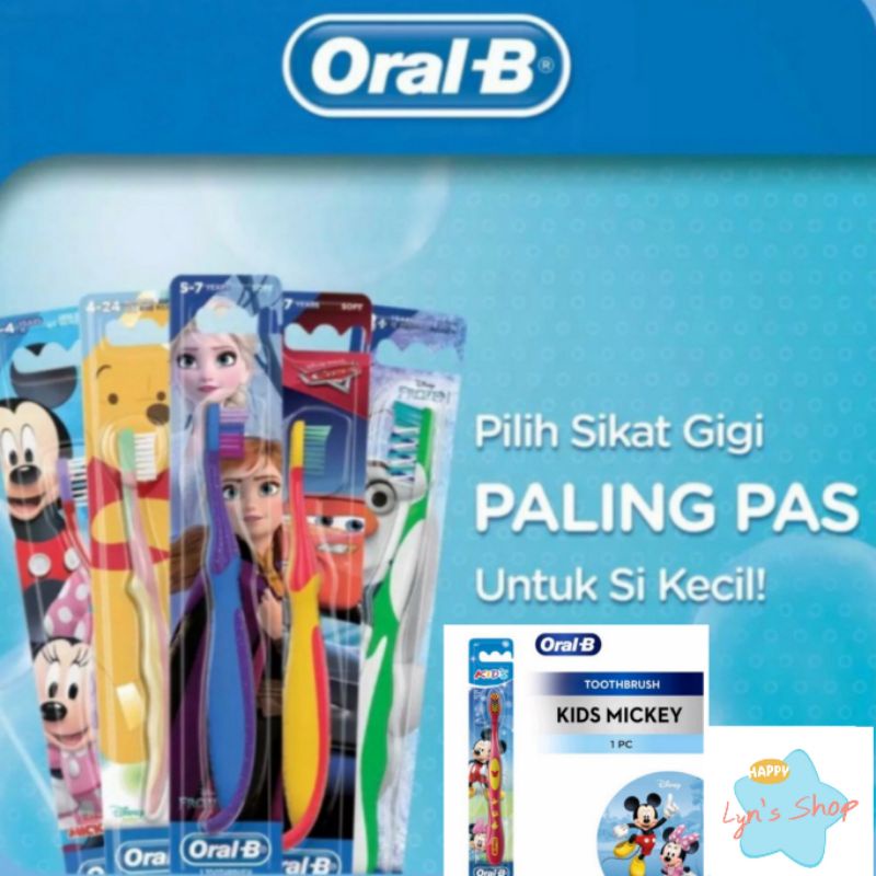 Jual Oral B Sikat Gigi Anak Stage 1,stage 2,stage 3,dan Stage 4 / Sikat ...