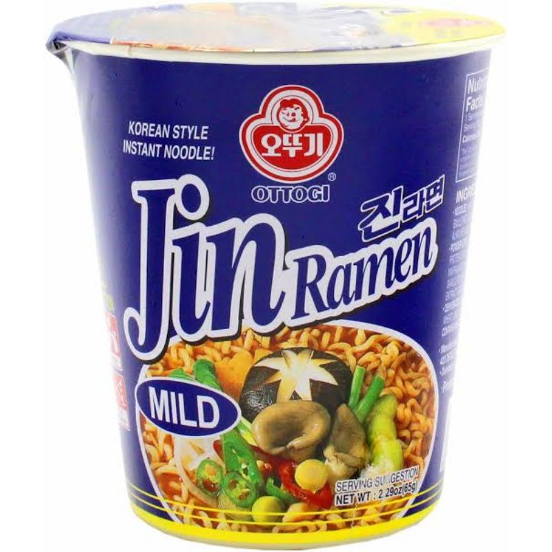 Jual OTTOGI Jin Ramen Mild Cup 65g / Mi Instan Rasa Lembut [ORIGINAL ...