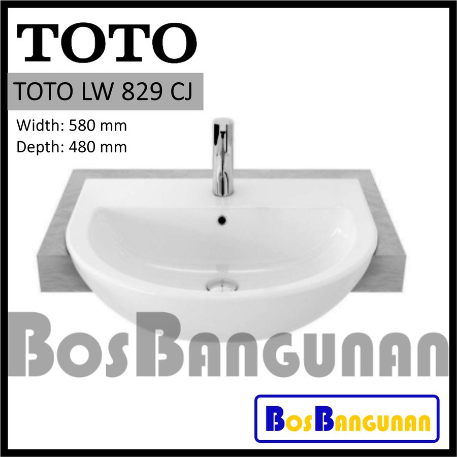 Jual Wastafel Counter TOTO LW829CJ Wastafel Meja TOTO LW 829 CJ Shopee Indonesia