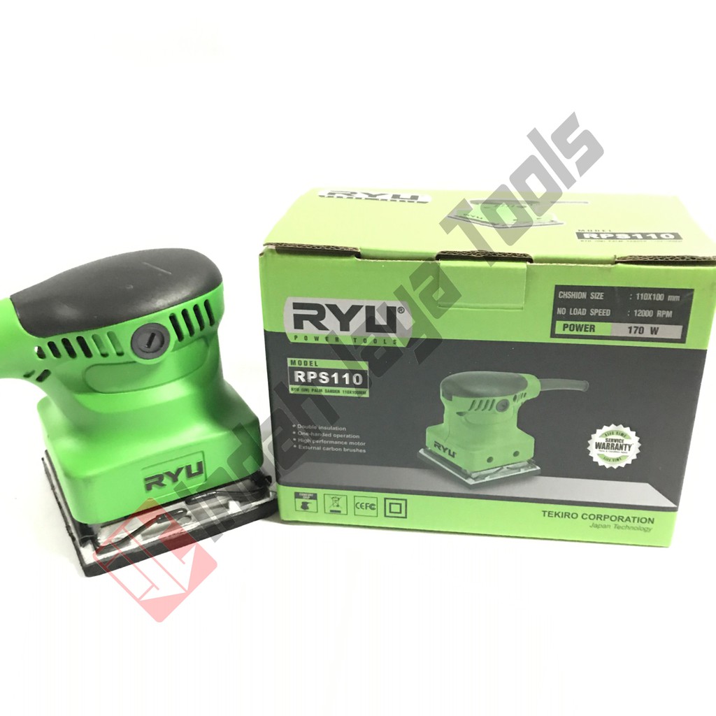 Jual RYU RPS 110 Mesin Amplas Ryu Palm Sander Orbital Kotak Persegi ...