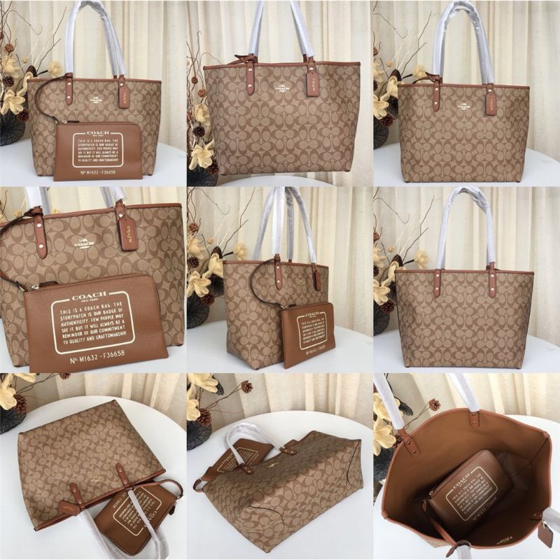 Jual coach reversible tote bag / 36658/ original / coach tote