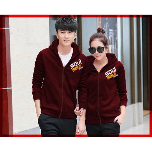 Jual Jaket Couple Resleting Kapelan Pacar Baju Pasangan Soulmate Kembar