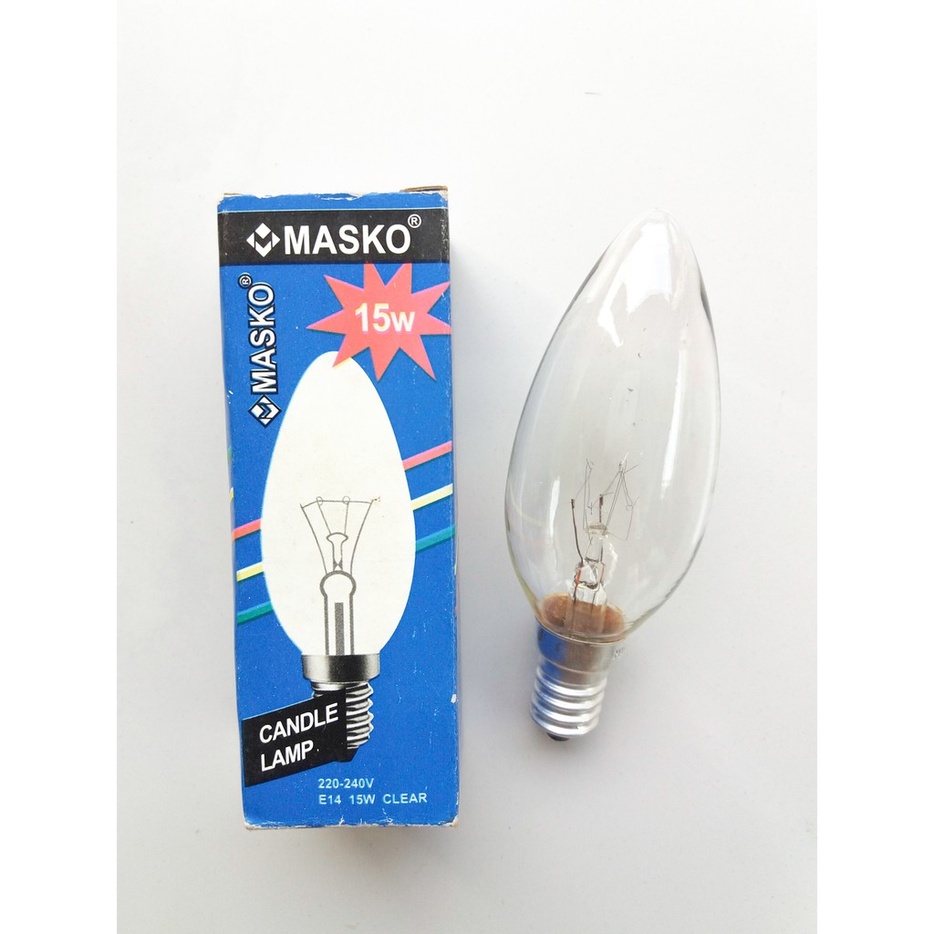 Candle Lamp E14 Lampu candle lamp 15w Clear