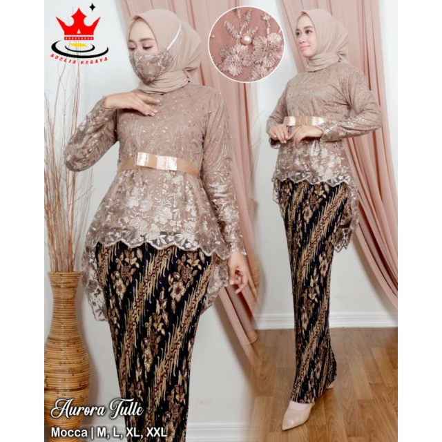 Jual KEBAYA AURORA TULLE /KEBAYA MODERN KEBAYA PESTA KONDANGAN