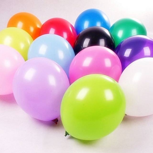 Balon Latex Doff 12"/Balon Karet Doff/Balloon Standard 12in/Balon Ulang Tahun