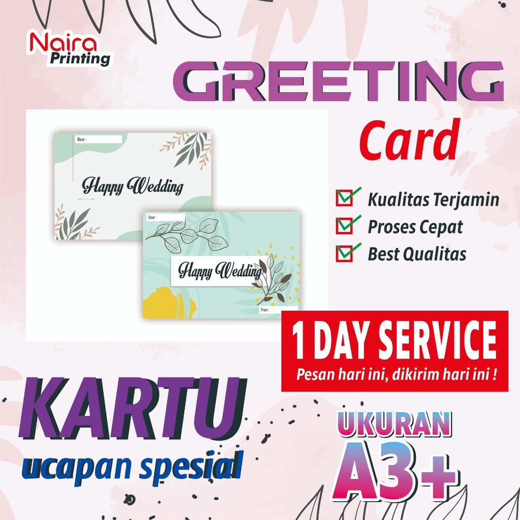 Jual Kartu Ucapan Spesial / Greeting Card / Kartu Souvenir Custom