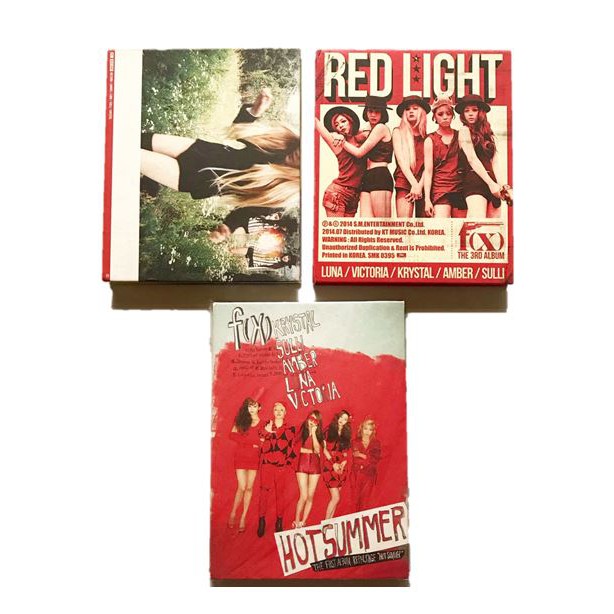 Jual [OFFICIAL] F(x) Album CD Red Light Hot Summer Pink Tape