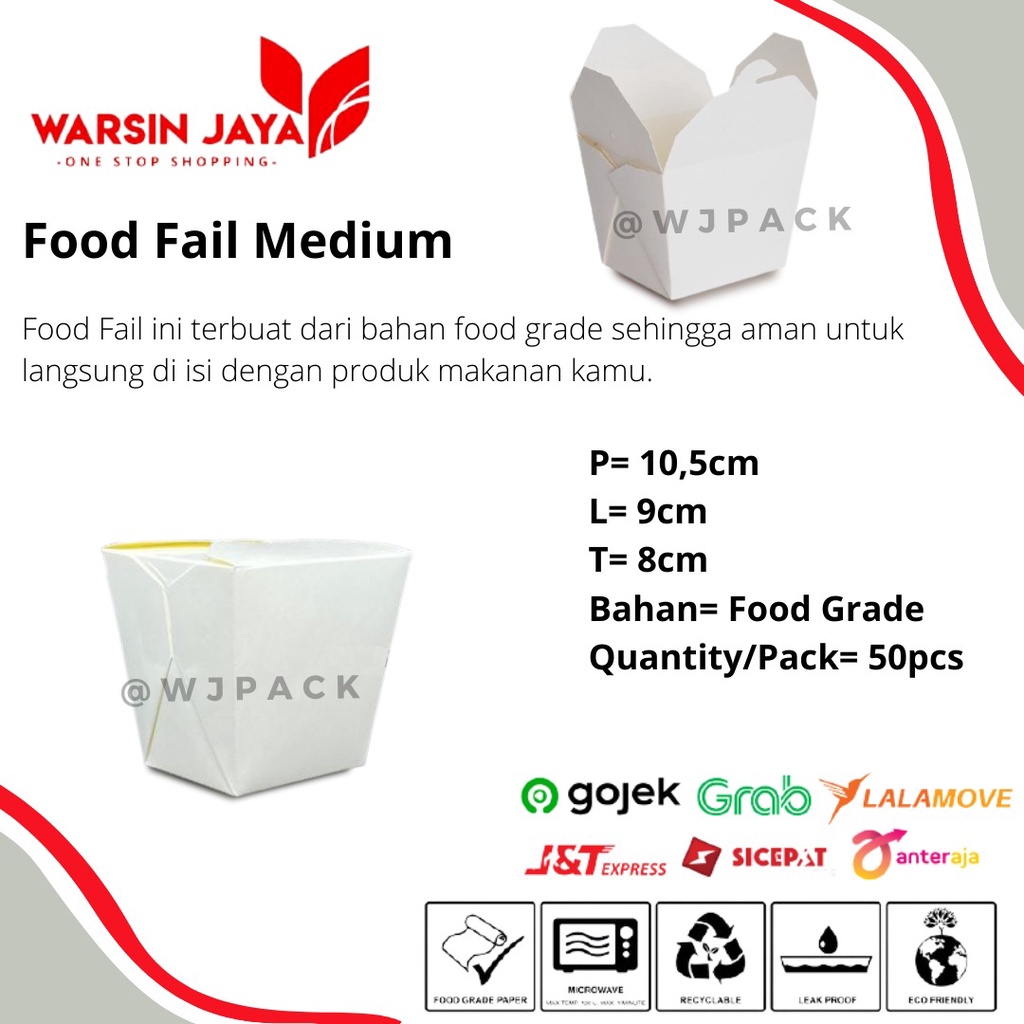 Jual FOOD FAIL M/50PCS | Shopee Indonesia
