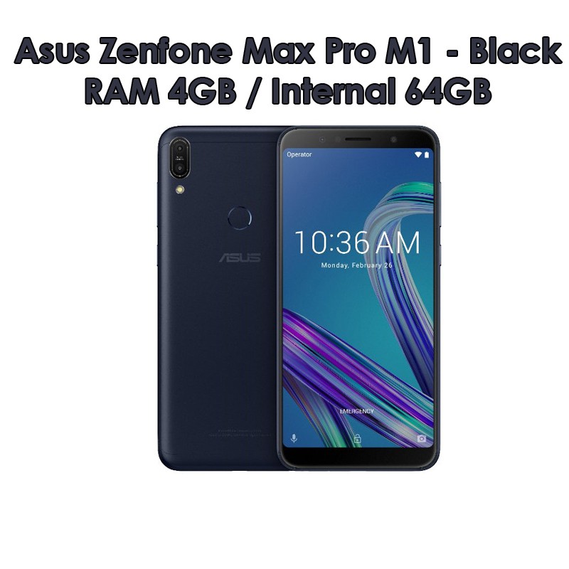 Jual Asus Zenfone Max Pro M1 - RAM 4GB ROM 64GB (4/64) - Black