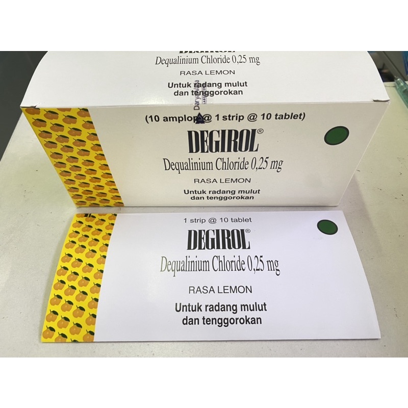 Jual Degirol isi 10 tablet Radang Tenggorokan Melegakan tenggorokan ...