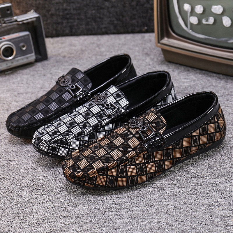 Sepatu cowok loafer slip on sepatu pria tampa tali nd0167