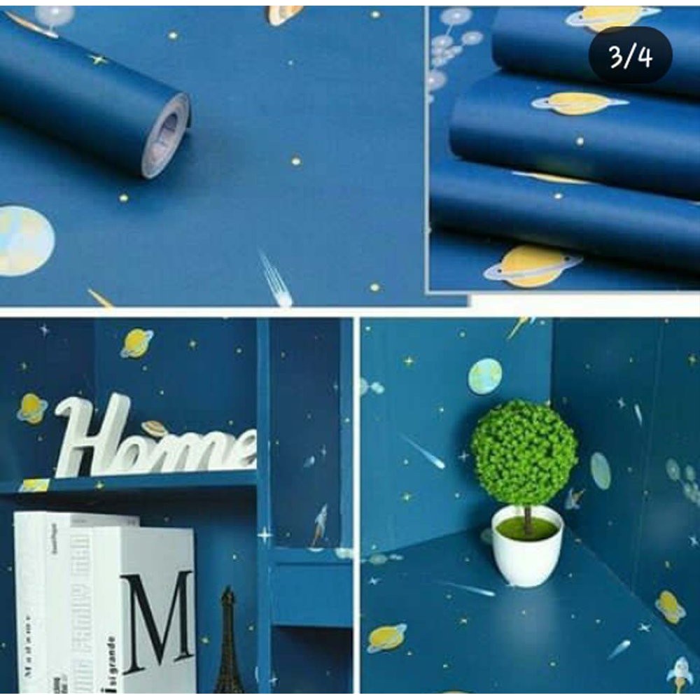 Jual PART 2 Wallpaper Dinding Tempel Tembok Kamar Tidur Aesthetic Kayu ...