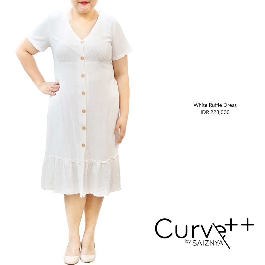 Dress putih big outlet size