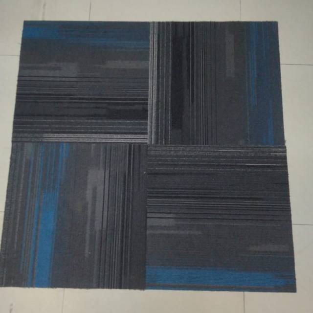 Jual Karpet tile garis biru | Shopee Indonesia