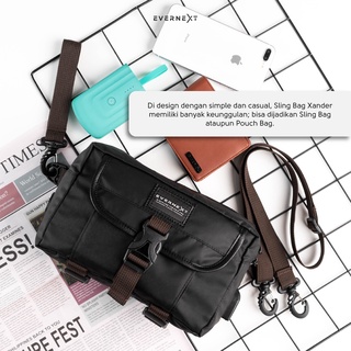 handbag pria LV 20989(H9E2) Kulit Korea Slingbag Kanvas Sintetis Pouch K7V5  Premium Anti Air Tas