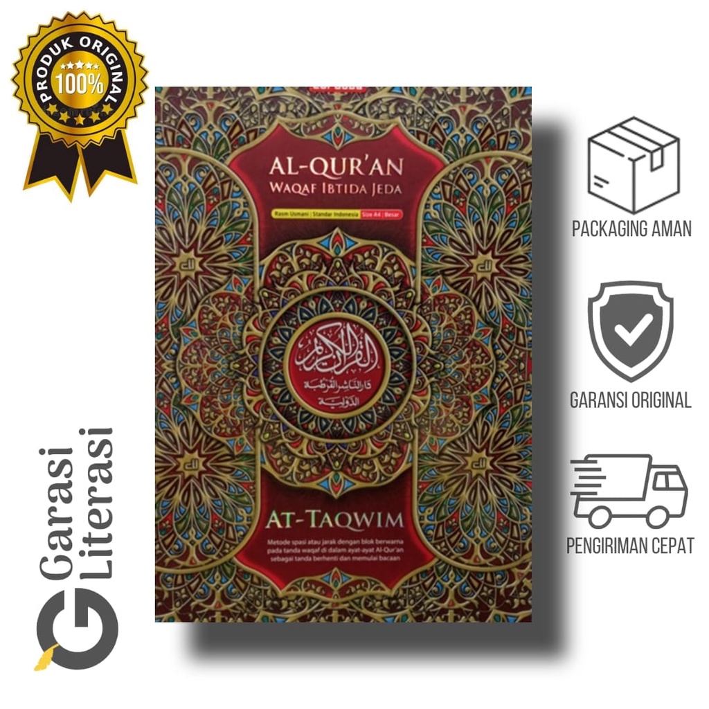 Jual Al-Quran Waqaf Ibtida Jeda At-Taqwim (ORIGINAL) | Shopee Indonesia