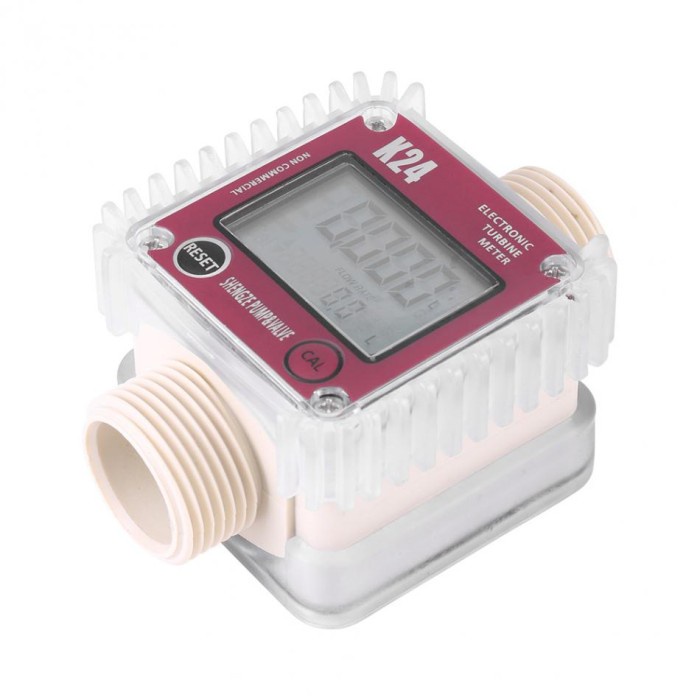 Jual Flow Meter Digital LCD K24 Turbine Fuel 1 inch for Chemical Liquid ...