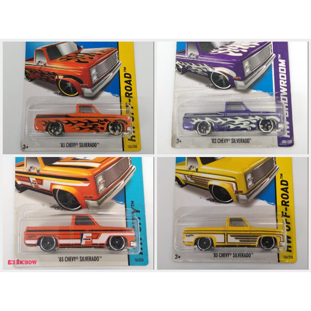 Jual Hot Wheels 83 Chevy Silverado HW Offroad Showroom Kuning