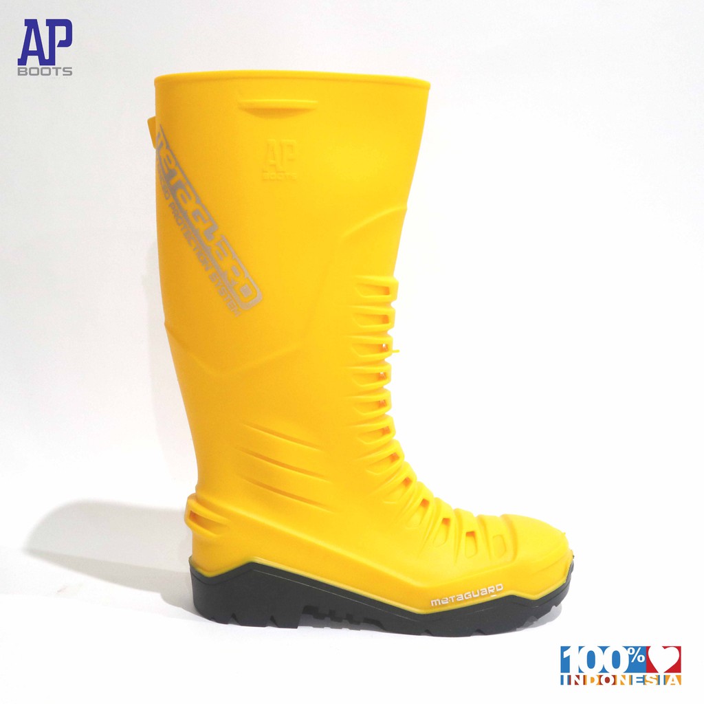 Jual AP METAGUARD 39-43 YELLOW - SEPATU BOOT SAFETY KARET - AP BOOTS ...