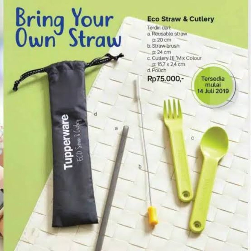 Jual TUPPERWARE ECO STRAW | Shopee Indonesia