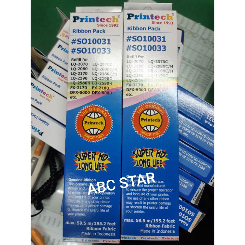 Jual Ribbon Refill epson LQ 2190 Merk Printech | Shopee Indonesia