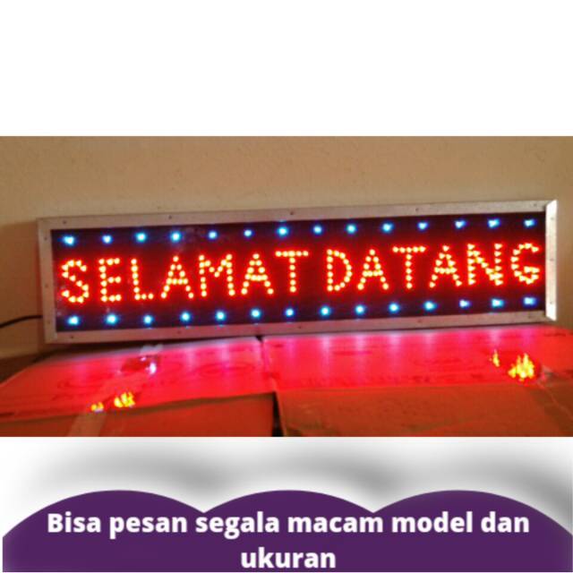 Jual Papan Plang Iklan Outdor Led Sign Tulisan Led Outdor Selamat Datang Murah Menarik 1623